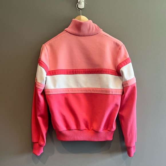Adidas Pink & White Zip-Up Sweater - Picture 2 of 7